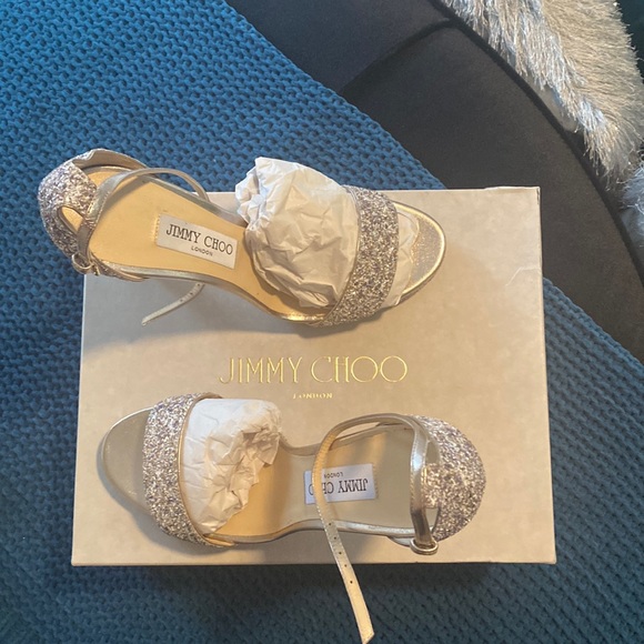 Jimmy Choo Shoes - Jimmy Choo_ Platinum Heel_ Still Retails For $995.00